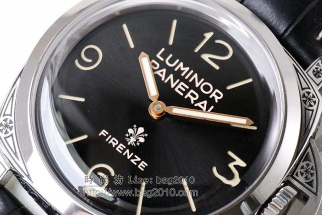 Panerai手錶 佛羅倫斯專賣店雕花款 沛納海全自動機械男表 沛納海高端男表  hds1111